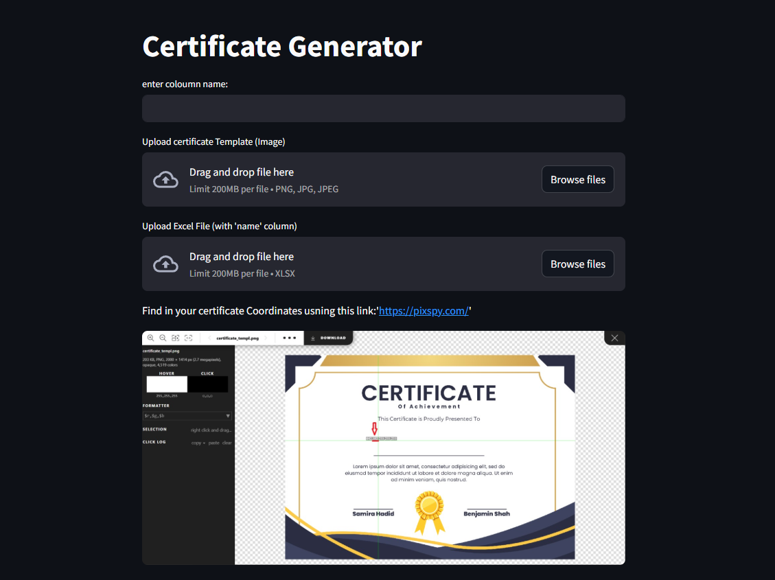 Certificate Creation